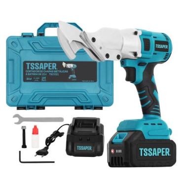Imagem de Cortador de Chapas Metálicas Aço Ferro a Bateria de 21v Tssaper