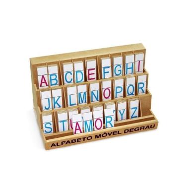 Imagem de Alfabeto Móvel Degrau Forma com 130 Peças