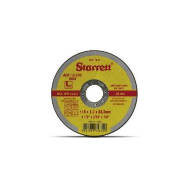 Imagem de Disco Corte Starrett Aco Carb/Inox 115X1,0X22,2Mm