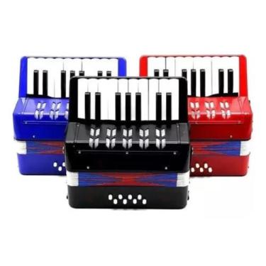 Imagem de Acordeon Sanfona Gaita Infantil 8 Baixos Brinquedo Crianças - toys