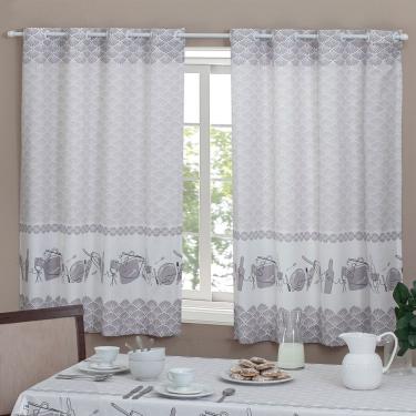 Imagem de Cortina De Cozinha Cora 2,00x1,40m Casa Alegre Casa Doro