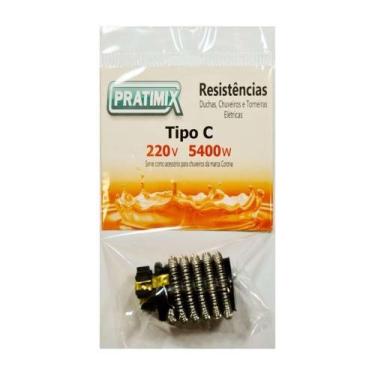 Imagem de Resistência Duchinha Corona 220V 5400W - Pratimix Altura 18cm Largura 