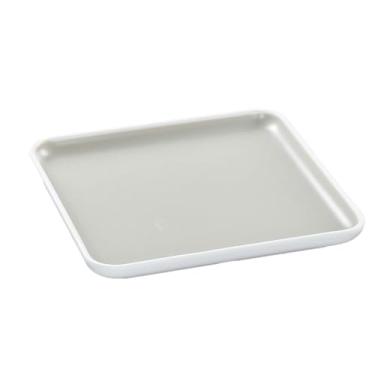 Imagem de Estilo nórdico redondo esmaltado cor requintada simples placa resistente a quedas - placa quadrada de duas cores de 16,8 cm