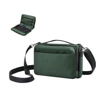Imagem de Innostyle Bolsa tiracolo feminina masculina com alça ajustável resistente à água, Verde