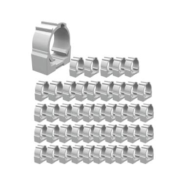 Imagem de Abraçadeira Conduite Eletroduto Pvc Sobrepor 1 Polegada 50pç (Branco)