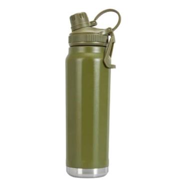 Imagem de Garrafa Térmica Inox Com Alça Esportiva 800ml - Sem marca, Verde