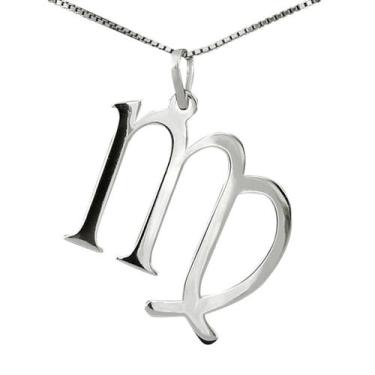 Imagem de Colar Virgem Coleção Signos em Prata 925 - Sam Joias