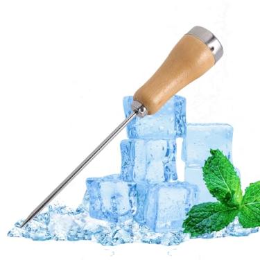 Imagem de Picador De Gelo De Aço Inoxidável Ferramenta De Cinzel De Gelo Bartender Picador De Gelo De Metal Perfurador De Gelo Cozinha Ferramenta Para Quebrar Gelo Picador De Gelo Profissional Quebra Blocos De