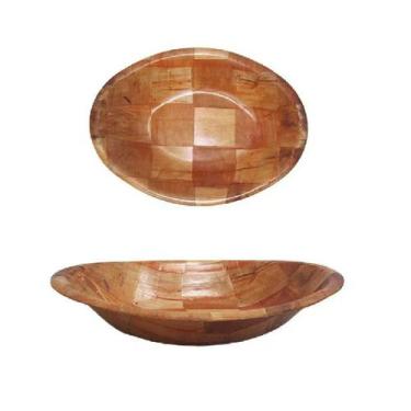 Imagem de 12 Gamelas Travessa Tigela Bambu Servir Petisco Cozinha 20cm - Chinato