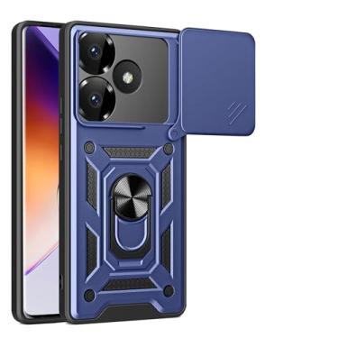 Imagem de Capa compatível com ZTE Blade V60 4G, com capa de lente de câmera deslizante compatível com ZTE Axon 60 4G Z2356 capa azul