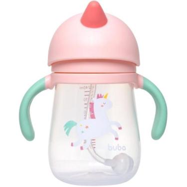 Imagem de Copo de Treinamento Buba com Canudo Silicone Unicórnio 240ml