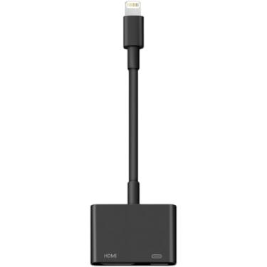 Imagem de Microwoo [Certificado Mfi] Adaptador Lightning Para Hdmi Para Iphone, Dongle De Áudio Av Digital, Cabo De Sincronização De Tela 1080P Com Porta De Carregamento Lightning Para Iphone, Ipad Para
