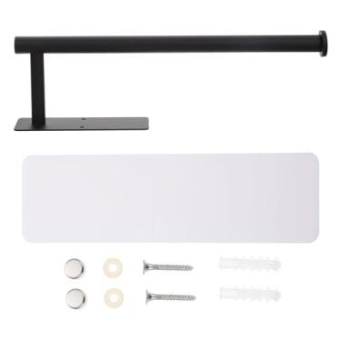 Imagem de Luxshiny Suporte De Papel Higiênico De Parede - Prateleira De Banheiro De Aço Inoxidável Sem Furadeiras Com Adesivo Suporte Multiuso Para Toalhas E Rolos De Papel De Cozinha (Preto 33 5