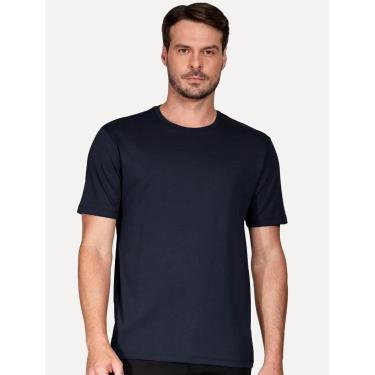 Imagem de Camiseta Aramis Masculina Basic Lisa Mono Liquid Cotton Azul Marinho-Masculino