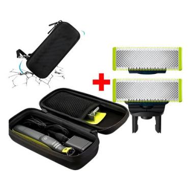 Imagem de 02 Lâminas Refil + Case Compac P/ Barbeador Oneblade Philips - One Bla