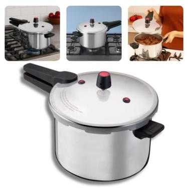 Imagem de Panela De Pressão 10l Grande Fechamento Externo Alumínio - Nacional