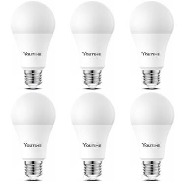 Imagem de Lâmpada LED Youtime Y3500 15W 1600lm A19 100W, pacote com 6