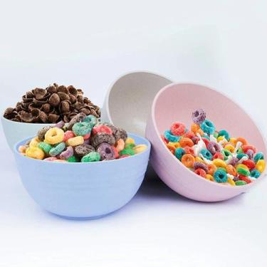 Imagem de 4 Tigelas Bowl Pote em Bambu Ecológico Sustentável 850ml - Kehome, Azu