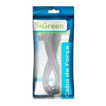 Imagem de Cabo De Força Tipo 8 Tv Led Gravador 90 Graus 1,50 Mts - Green