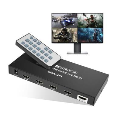 Imagem de Multiviewer HDMI MT-VIKI 4K 4x1 com câmera PS4/PS5 remota IR
