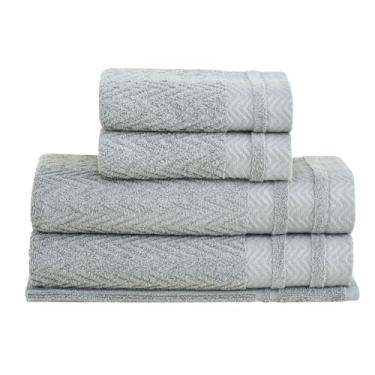Imagem de Jogo de Toalhas Buddemeyer Soul Extra Soft Banho Cinza 5 peças