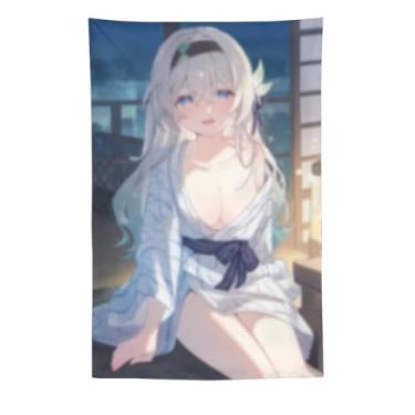 Imagem de LIEGBMEU Sexy Bikini Hot Anime Girl Tapeçaria 152.4 cm x 228.6 cm Interior Exterior Wall Quilt Art Decoração de Tapeçaria Caprichosa, AF142
