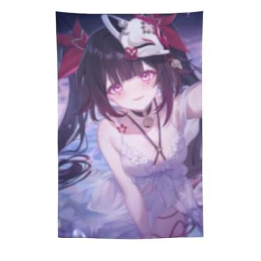 Imagem de LIEGBMEU Sexy Bikini Hot Anime Girl Tapeçaria 152.4 cm x 228.6 cm Interior Exterior Wall Quilt Art Decoração de Tapeçaria Caprichosa, AF429