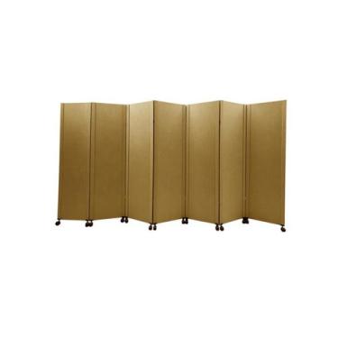 Imagem de Biombo Liso Reto 7 Folhas c/ 14 rodinhas - JL RIBEIRO
