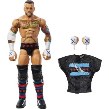 Imagem de Mattel WWE Elite Action Figure & Accessories, Series #115 6-inch Collectible CM Punk with 25 Articulation Points & Swappable Hands​​