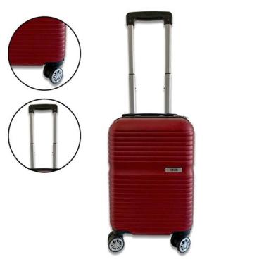 Imagem de Mala De Viagem Divisória Interna Vinho Rodas Giro 360 Abs - Grupo Feni