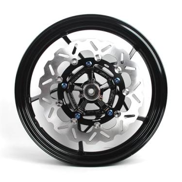 Imagem de Arashi Roda Dianteira e Disco de Freio Rotor para Kawasaki Ninja 400 EX400 Z400 2018-2024 ABS inclui, Ninja 500 Z500 2024-2005 ABS inclui, acessórios de motocicleta preto brilhante
