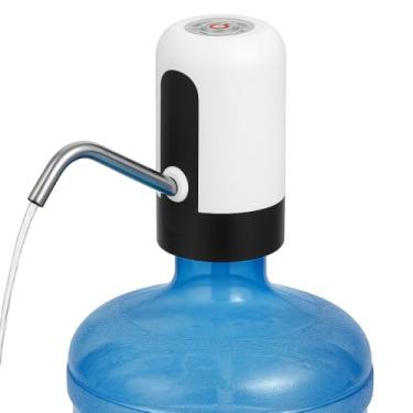 Imagem de Bomba Elétrica para Galão de Água – Recarregável USB, Automática, Portátil, Universal 5L a 20L – Dispenser de Água