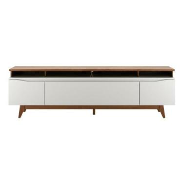 Imagem de Rack Flynt ST 219 cm Canella com Off White Fosco - PROVINCIA