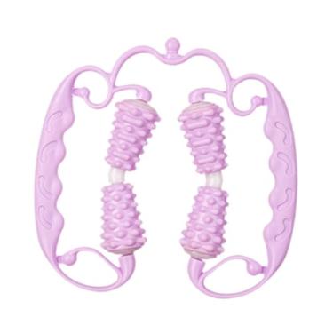 Imagem de Generic Rolo de massagem muscular portátil para celulite, rolo de massagem fáscia com 4 rodas para panturrilhas, musculação, mulheres e homens, exercícios, Tolet