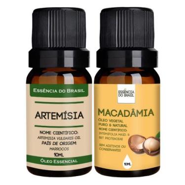 Imagem de Kit Óleo Essencial Artemísia + Macadâmia 10ml - Natural - Essência Do 