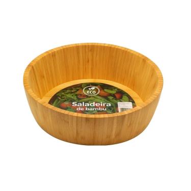 Imagem de Saladeira de Bambu Bowl Grande 30x30x8,5cm - Único
