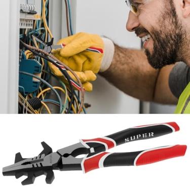 Imagem de Alicate de solda de aço de alto carbono de 20 cm para reparo de automóveis, pinças de soldagem blindadas a gás, alicates multifuncionais, grampo de solda de fio com alça antiderrapante para iniciantes