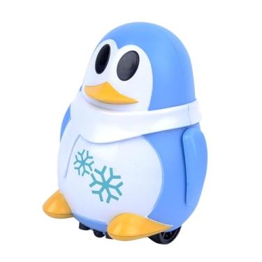 Imagem de MERIGLARE Mini robô indutivo pinguim sua caneta para desenhar linhas brinquedo interativo criativo para educação infantil a partir de 3 anos, Azul
