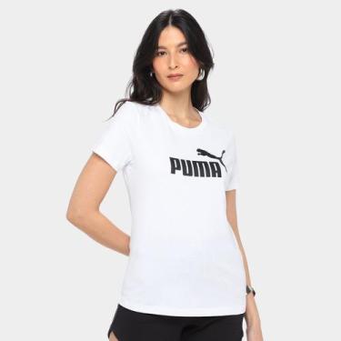 Imagem de Camiseta Puma Casal Feminina, Branco, GG