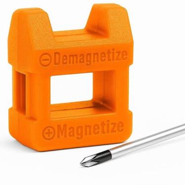 Imagem de Magnetizador Desmagnetizador Imã Chave De Fenda Bits Laranja - Dremax