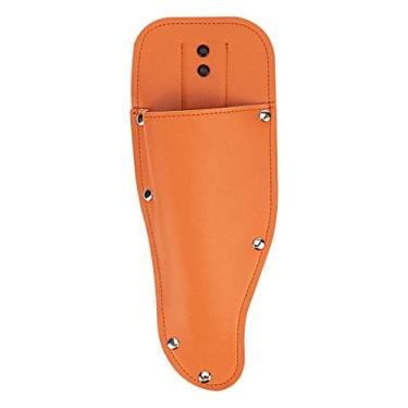 Imagem de JANKOW Bolsa de tesoura de poda preta, tesouras de podar de jardinagem, podador de bainha, capa protetora de bainha, suporte de cinto de ferramenta de tesoura de poda 25 x 10 x 1,9 cm (laranja)
