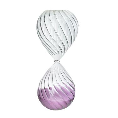 Imagem de Ampulheta de Vidro Em Relevo 30 Minutos 20cm