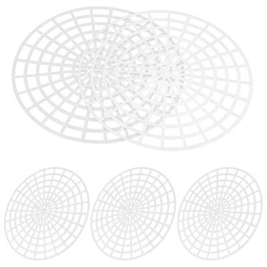 Imagem de VOSAREA 5 peças de pote de pickles prensa de peso ferramenta para fermentação de alimentos de malha de plástico placa de prensa para fermentação de vegetais conservas suprimentos