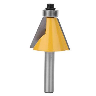 Imagem de Broca de Roteador de Chanfro, Borda Chanfrada de Haste de 8 Mm Com Cortador de Fresagem para Carpintaria de Rolamento Liga YG6 para MDF, Madeira Maciça, Aglomerado, para Aparar e