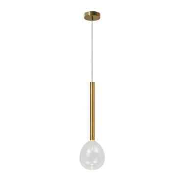 Imagem de PENDENTE GUM DOURADO/TRANSPARENTE 1XLED 2W