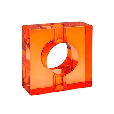 Imagem de VASO EM CRISTAL LARANJA