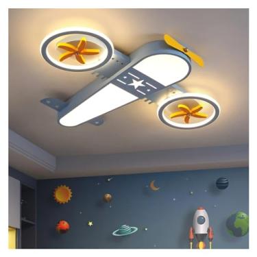Imagem de Avião Luzes de Teto Escurecimento LED 220V Desenho Animado Quarto Pingente Lustre Lâmpada, Lustre Lâmpadas