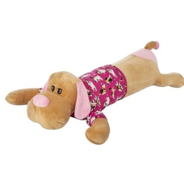 Imagem de Almofada de Corpo Gigante, Antialérgica, Modelo Xuxão Dog (Dog caramelo pink)