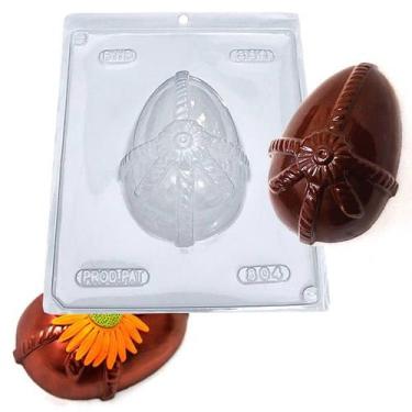 Imagem de Forma BWB cod. 804 Ovo Trabalhado 350g com Silicone para Chocolate Pás