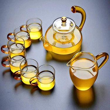 Imagem de Copo de vidro elegante e simples com filtro espesso de alta temperatura